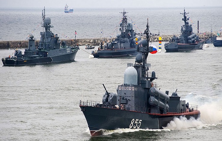 Руската Балтичка флота зимава ќе одржува масовни воени вежби