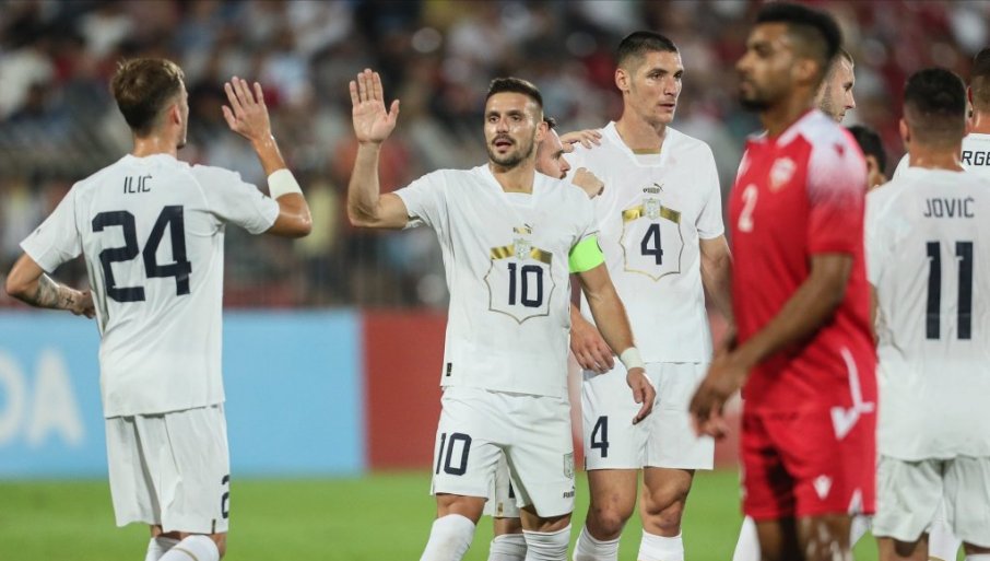 Србија со пет гола во мрежата на Бахреин пред СП