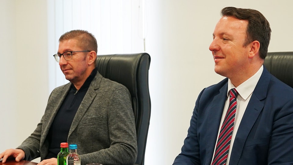 Мицкоски оствари средба со Европскиот пратеник од Австрија Сагарц