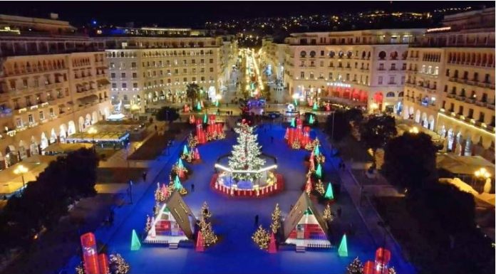 Во Солун украсувањето за Божик и Нова година ќе се исклучува во 1 часот по полноќ