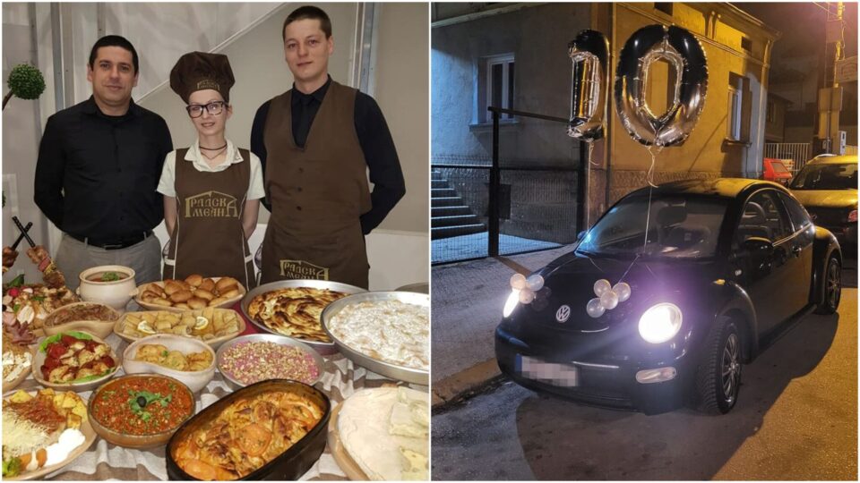Газда од Врање ѝ подари автомобил на готвачката за 10 години верност и работа