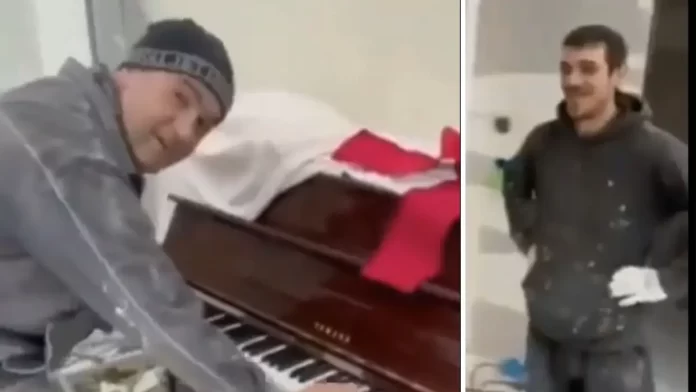 Станаа хит на социјалните мрежи: На пауза од реновирање мајстори најдоа пијано и запеаја хит од Шабан Шаулиќ