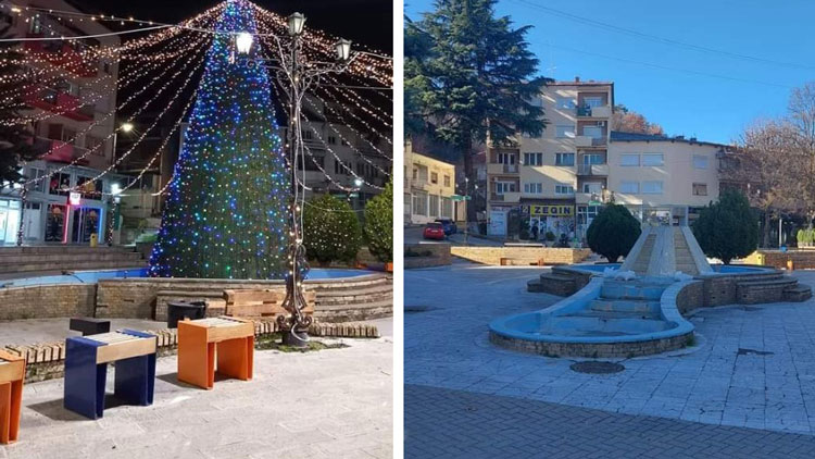 Преку ноќ ја снема новогодишната елка во Радовиш
