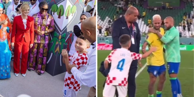 Синот на хрватскиот фудбалер Перишиќ добил признание од ОН по потегот кој го воодушеви светот