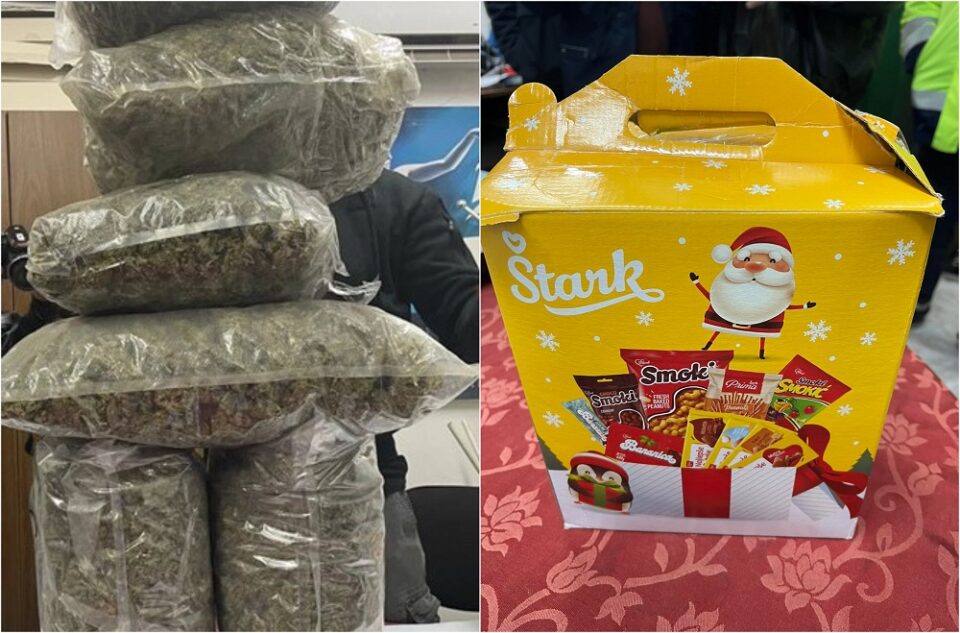 72-годишен македонски државјанин шверцувал марихуана во кутии за новогодишни пакетчиња
