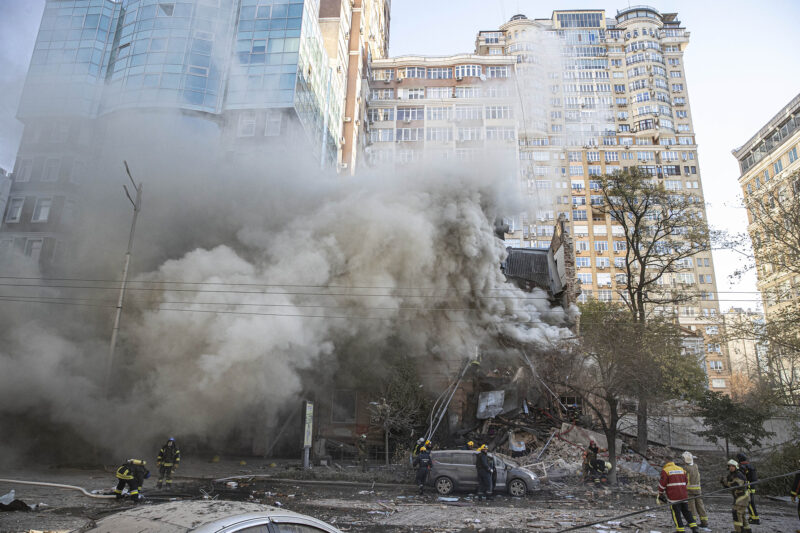 Утрински ракетен напад врз Киев