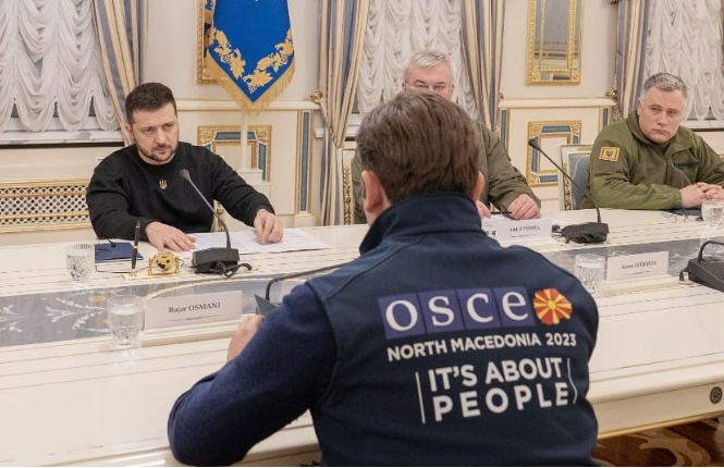 Османи до Зеленски: ОБСЕ го поддржува украинскиот народ и ќе продолжи одблизу да ја набљудува состојбата