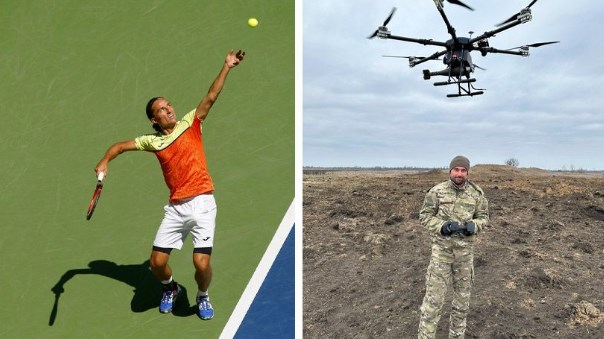 Украинскиот тенисер Шаповалов рекетот го замени со дронови на фронтот