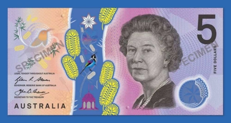 Австралија ја менува банкнотата од пет долари со ликот на покојната кралица Елизабета