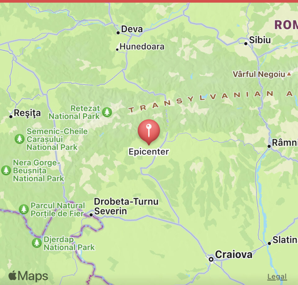 Повторно земјотрес во Романија