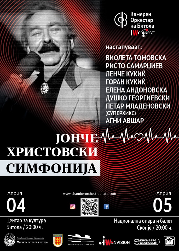 На 4 април концерт посветен на Јонче Христовски во Центар за култура-Битола