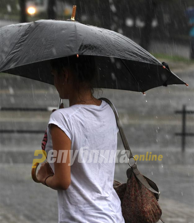 Најмногу дожд во Крива Паланка, Струмица и Дојран