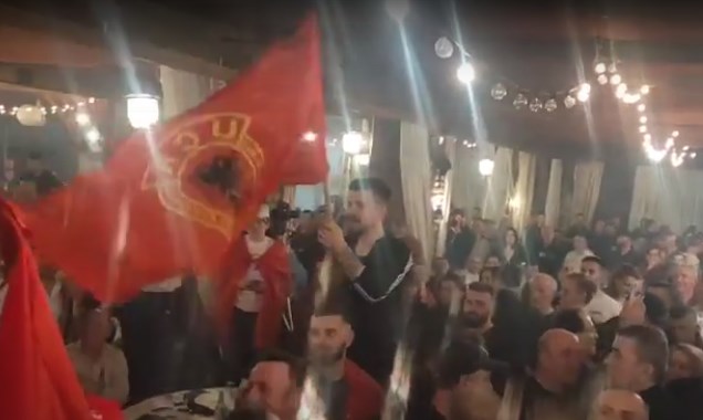 Знаме на УЧК се вееше на изборите во Црна Гора