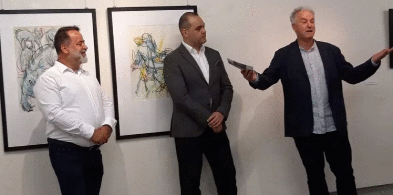 МНР реагира за упадот на „Златна Зора“ на изложбата на ликовниот уметник Сергеј Андреевски во Солун