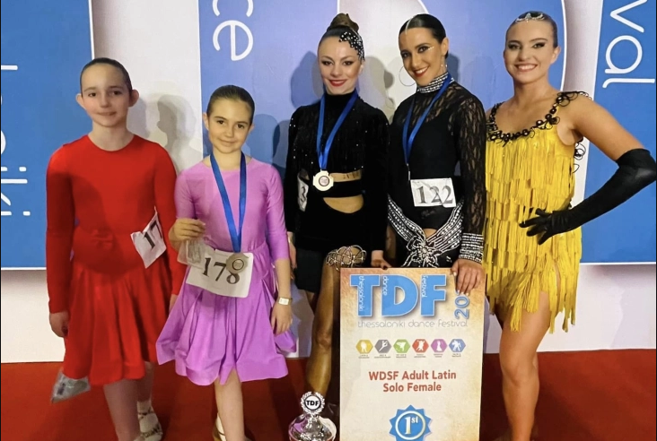 Високи признанија за танчерите од „Ритам Плус“ на Меѓународен танцов натпревар во Солун