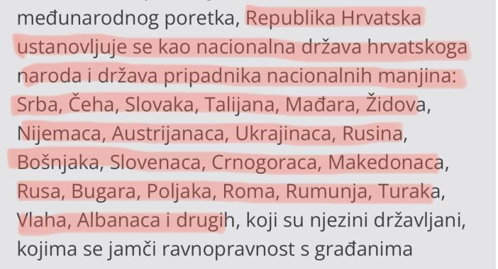 ВМРО ДПМНЕ ќе прифати хрватски модел на Устав, каде државата е на еден народ и останатите малцинства