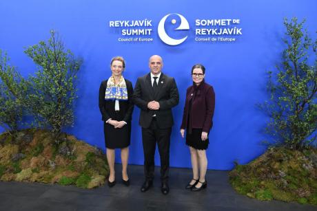 Премиерката на Исланд Јакобсдотир го пречека Ковачевски на Самитот на Совет на Европа