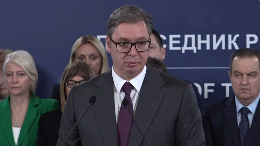 Претседателот на Србија, Александар Вучиќ вечерва ќе и се обрати на јавноста