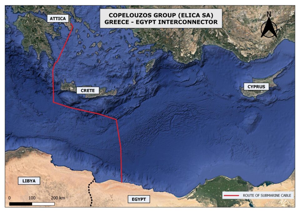 Со поморски кабел ќе пренесува 100% зелена енергија од Египет преку Грција до Европа