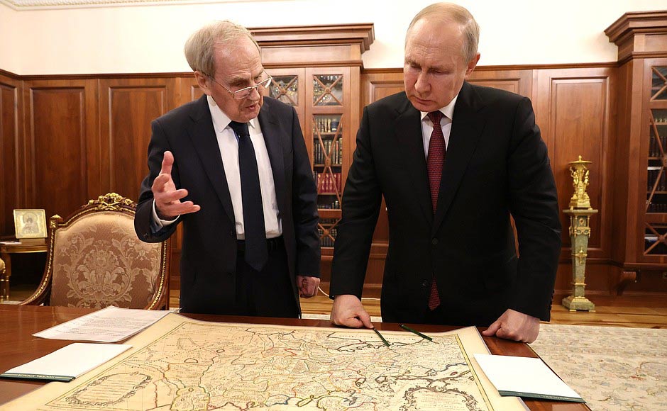 Путин покажа мапа од 17.век -Украина тогаш не постоела