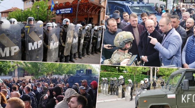Нови немири на Северот на Косово: Вперени цевки и бодликава жица за Србите