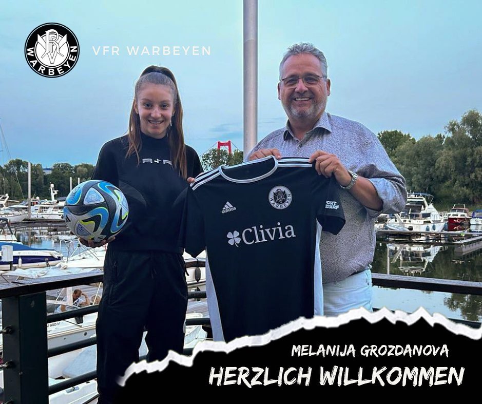 Младата фудбалска репрезентативка, Меланија Грозданова потпиша за германски Варбејен
