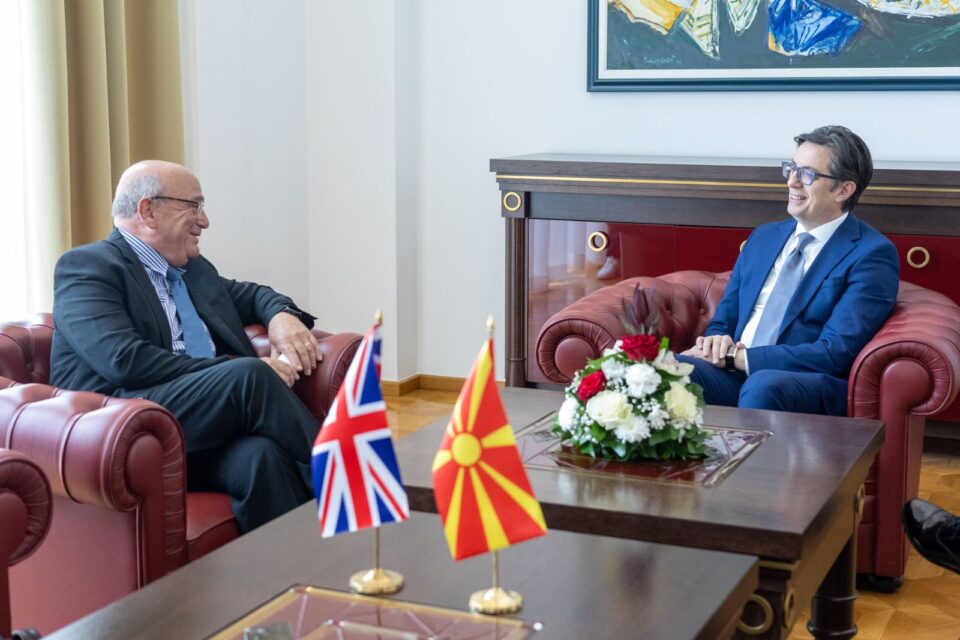 Пендаровски се сретна со лорд Стјуарт Пич, специјален претставник на Обединетото Кралство за Западен Балкан