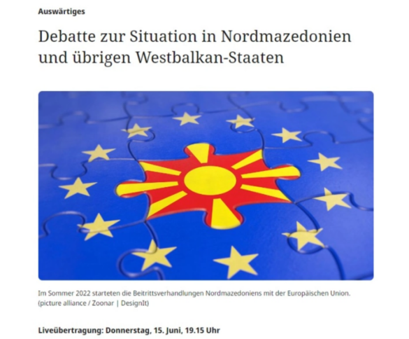 Клековски: Чекорот на Бундестагот во Германија е за поздравување, на ред е Бугарија