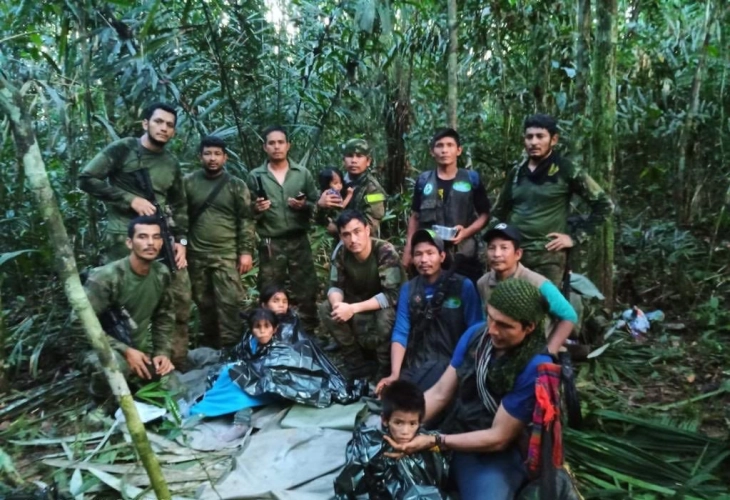 Чудо во Колумбија: Четири деца пронајдени живи и здрави во џунгла 40 дена по авионска несреќа