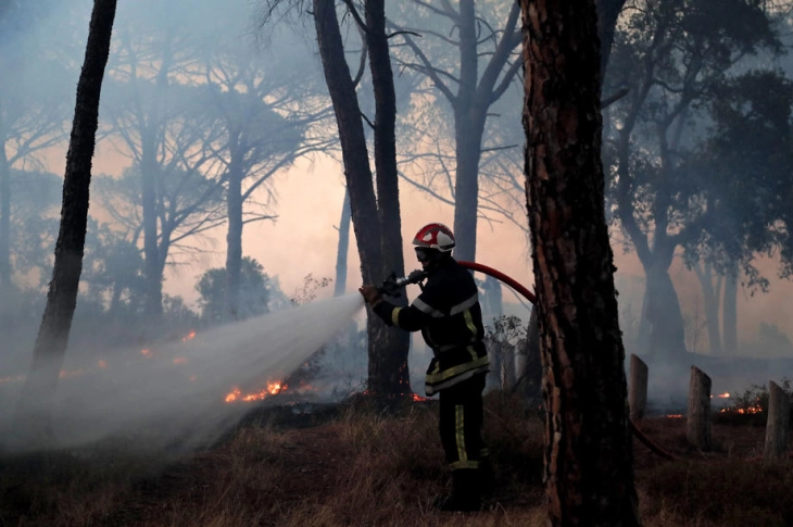 Пожар на територијата на село Страчинци