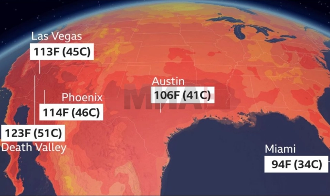 САД погодени од метеоролошки непогоди: Пеколни горештини во југозападниот, интензивни дождови и поплави во североисточниот дел од земјата
