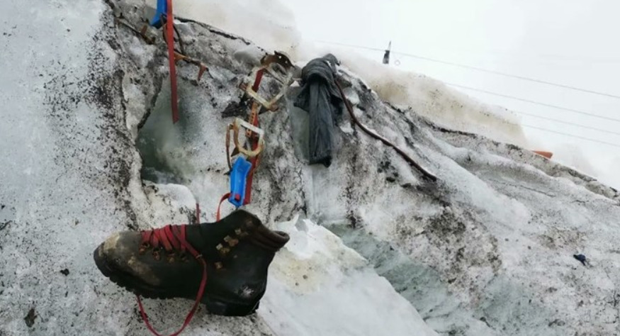 Топењето на глечер во Алпите го откри телото на германски планинар кој исчезна во 1986