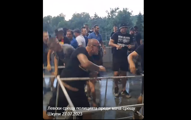 Бугарските ултраси се пофалија како удриле по македонската полиција: Објавено ново видео од навивачите на Левски на „Градски“
