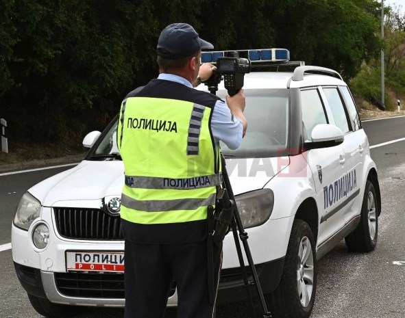 Санкционирани 154 возачи во Скопје, 68 за брзо возење