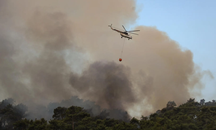 Голем пожар во близина на Дојран, опасност од ширење – полета хеликоптерот на МВР