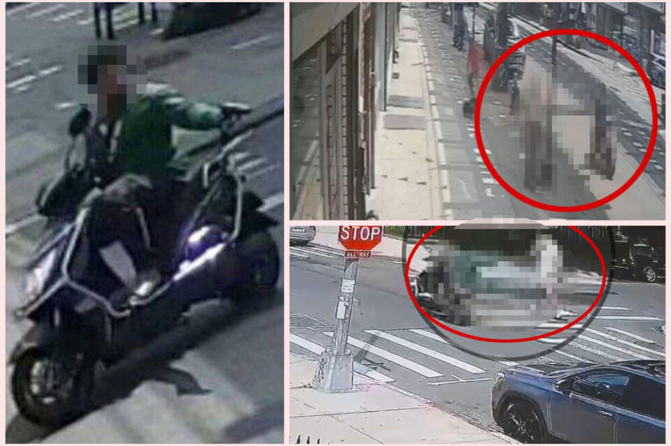 Вознемирувачки: Убиец на скутер се вози низ Њујорк и пука на пешаци