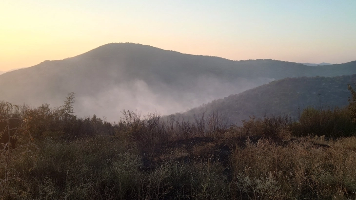 Целосно изгаснат пожарот кај Богданци, изгореа 350 хектари нискостеблеста шума
