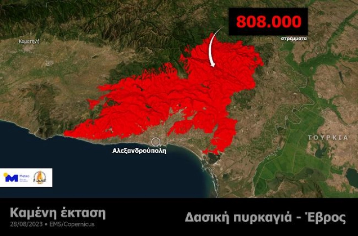 Шумата веќе нема да биде иста, предупредуваат екпертите за пожарот кај Еврос кој е активен веќе 11 дена
