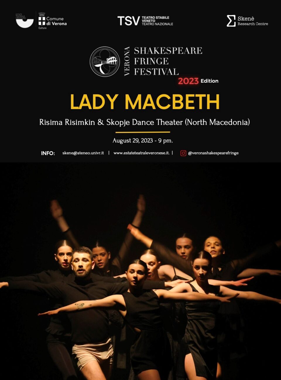 Аплаузи и одушевување за „Леди Магбет“ на Рисимкин на „Верона Шекспир Фринге“ фестивал