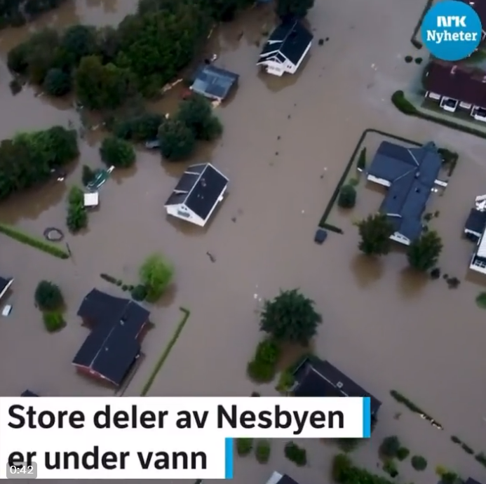 Поплави во Норвешка: Пукна брана, илјадници луѓе без струја, евакуација во областа Осло