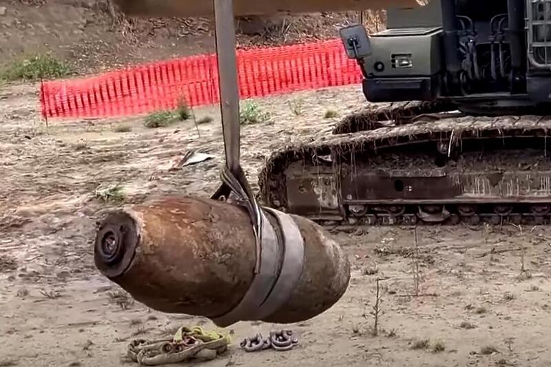 Граната од Втората светска војна тешка 100 килограми најдена во Македонија