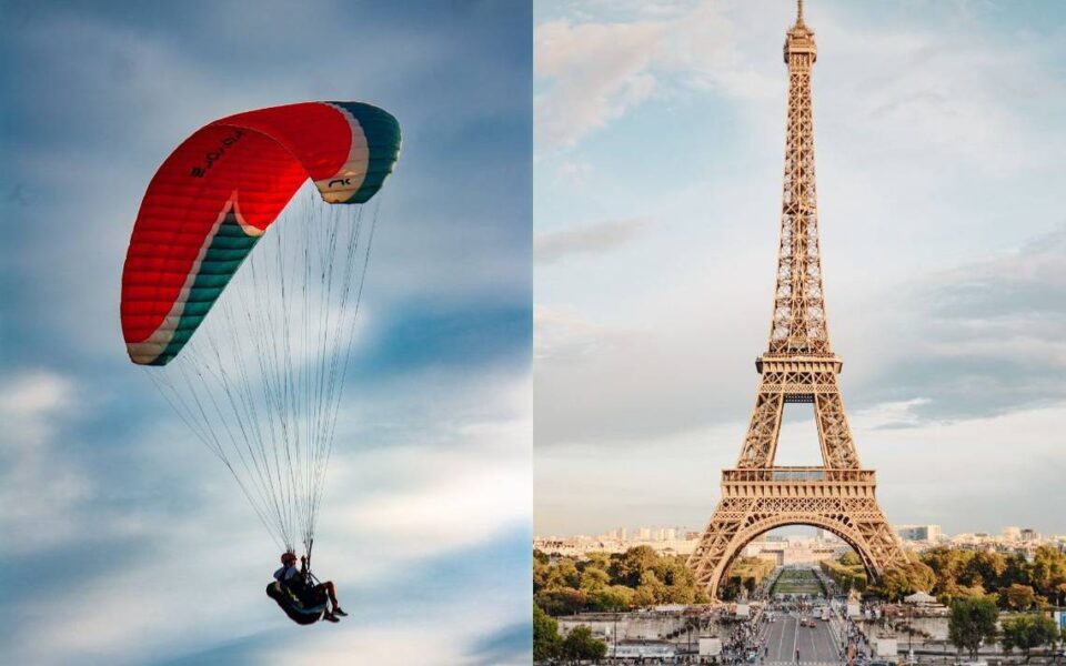 Француската полиција уапси маж кој скокнал од Ајфеловата кула со падобран