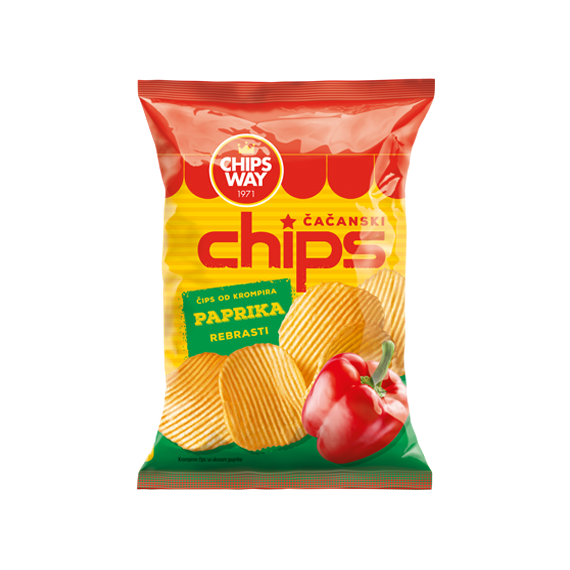 Канцерогениот ребрест чипс со вкус на пиперка е од Чачанскиот производител Chips way