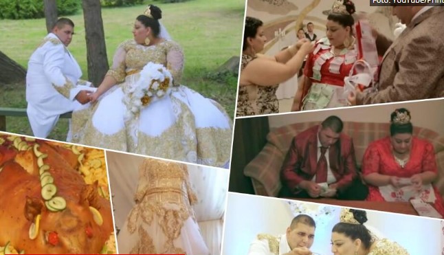 Венчаница од злато, невестата накитена со евра: Ромска свадба на векот