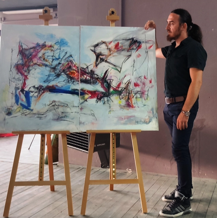 Самостојна изложба на прилепскиот академски уметник Марјан Стојаноски во Тирана