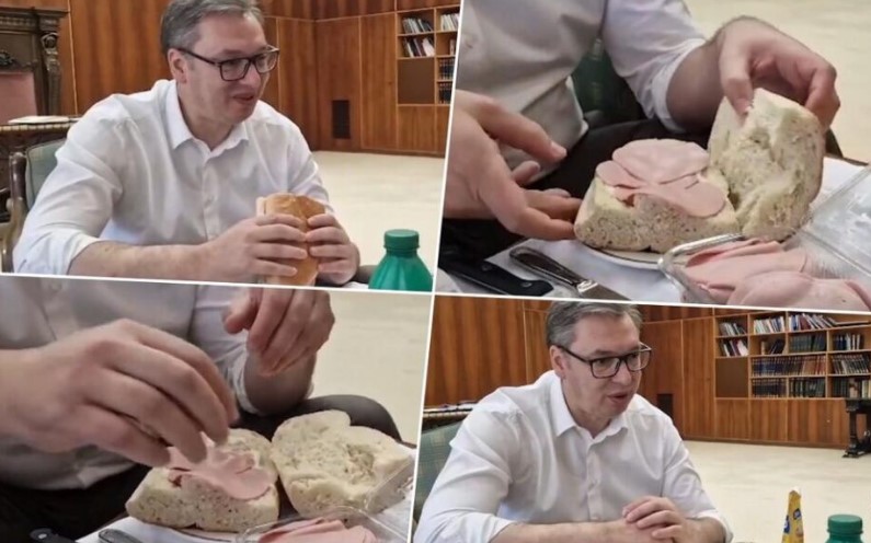 На Вучиќ многу му се допаднал паризерот, му го зел и лебот на Мали