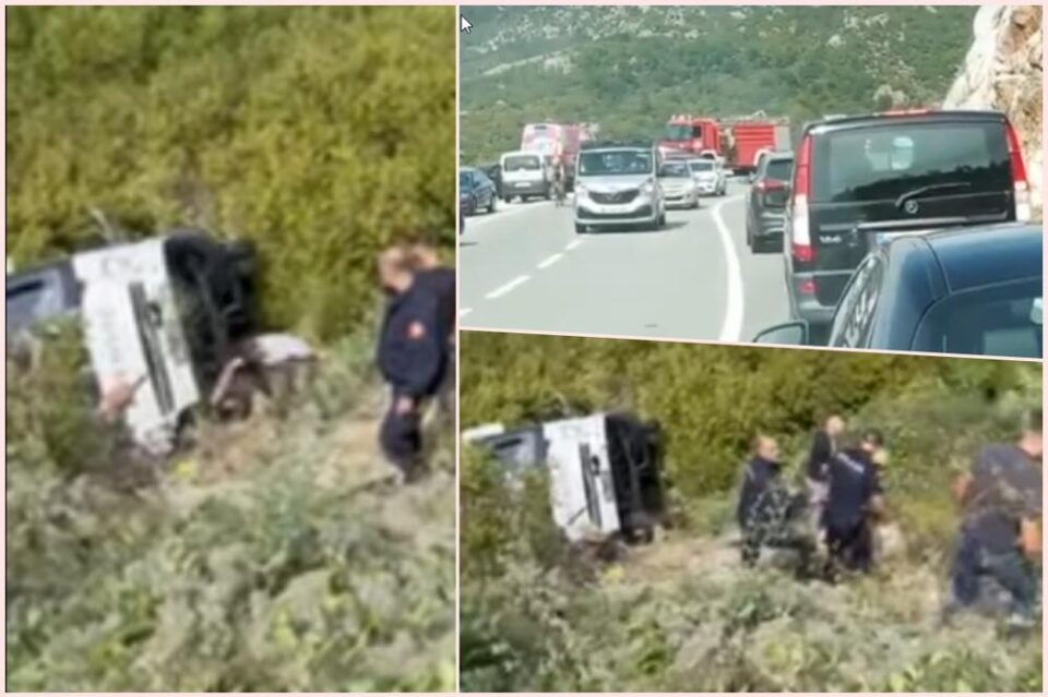 Најмалку тројца патници загинаа откако автобус излета од патот Цетиње – Будва