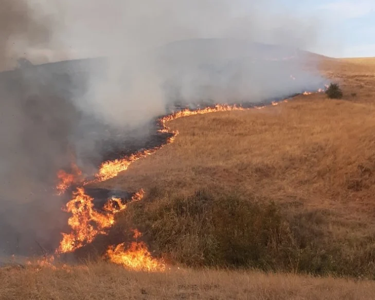 Пожар меѓу штипските села Сушево и Доброшани