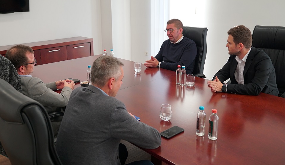 Мицкоски на средба со Даниел Браун: Oдлична соработка помеѓу ВМРО-ДПМНЕ и фондацијата Конрад Аденауер