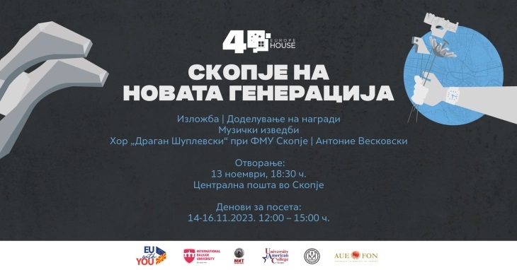 Со изложба од конкурсот „Скопје на новата генерација“ во Пошта ќе се одбележи 13 Ноември